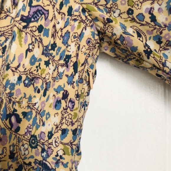 Floral Side Tie Peasant Dress - Picture 11 of 15